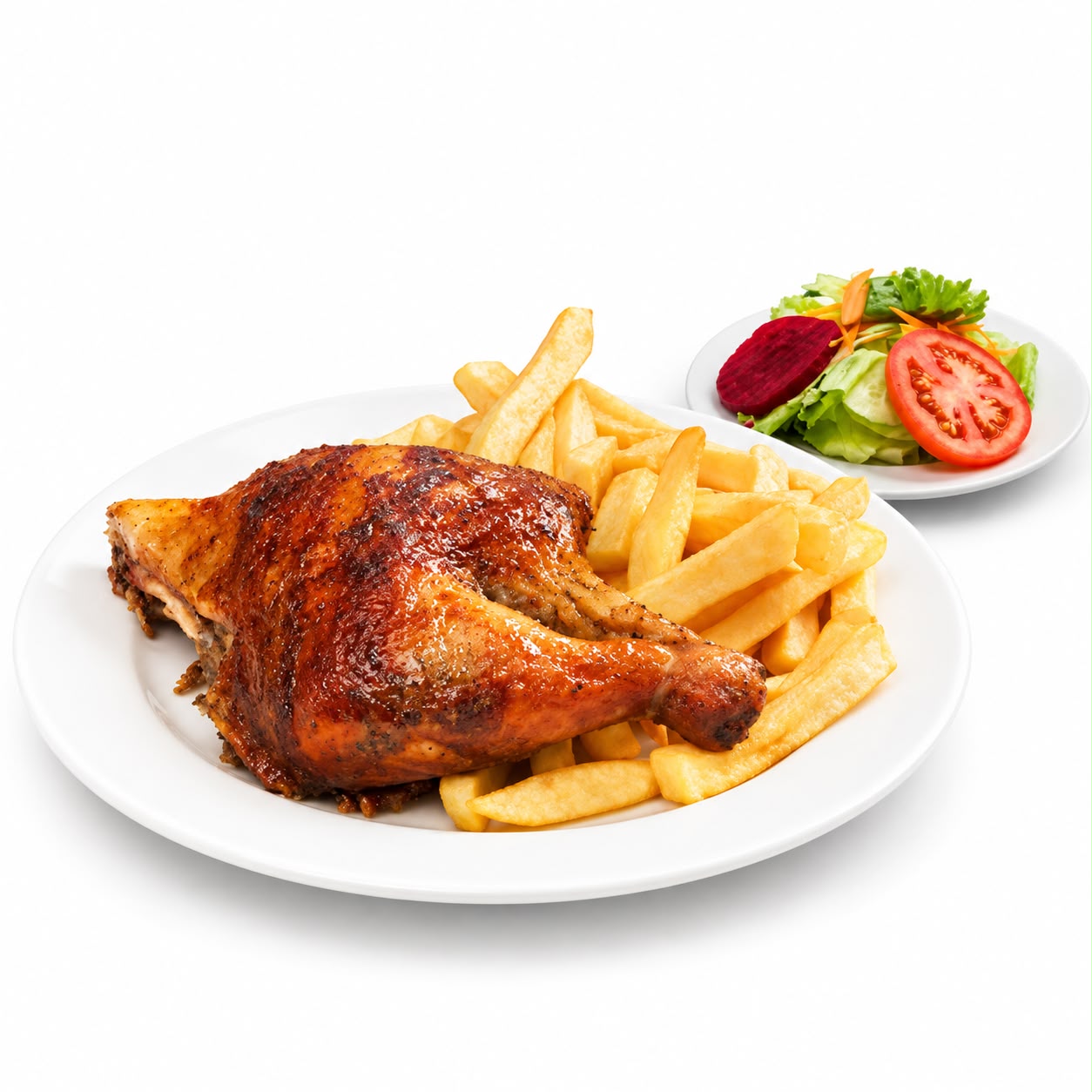 1/4 Pollo + papas